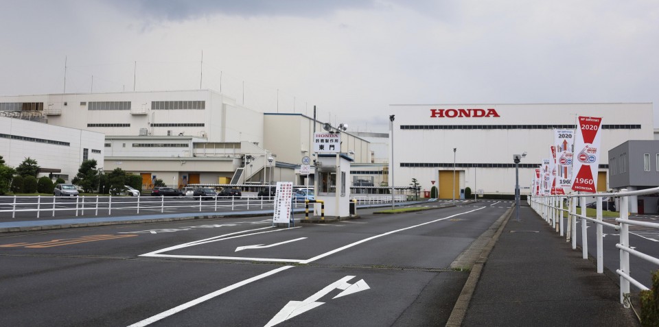 Explosion at a Honda Motor Co plant seriously injured two men on Sunday