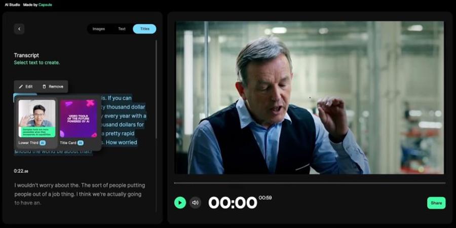 Capsule snags .75M for its AI-powered video editor that summarizes text, generates images and more